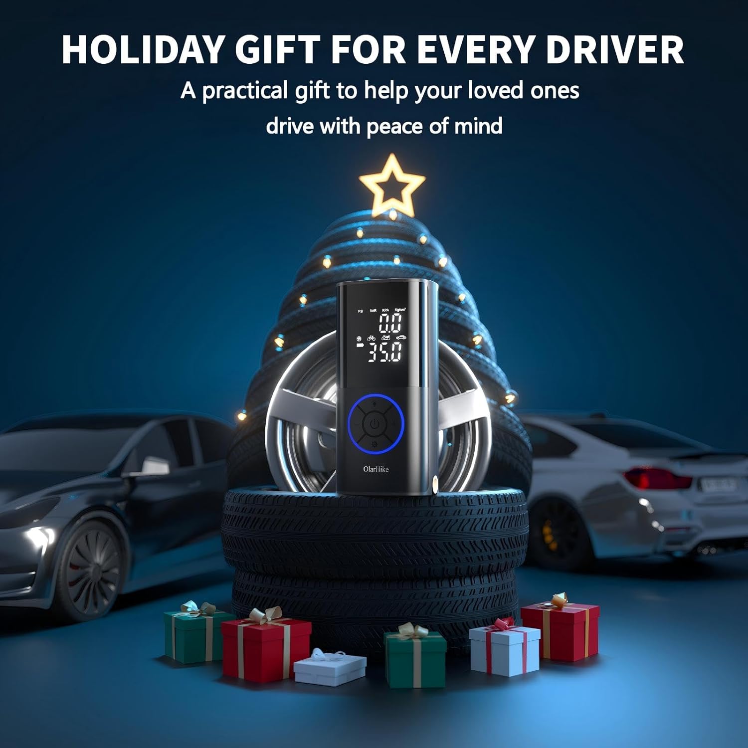 Thumbnail 4 de OlarHike Tire Inflator 160 PSI portable air pump ๐ฆ