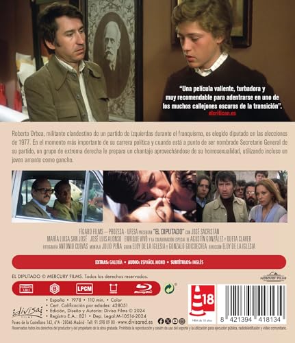 Detalle 2 de El Diputado (1978) Blu-ray 📽