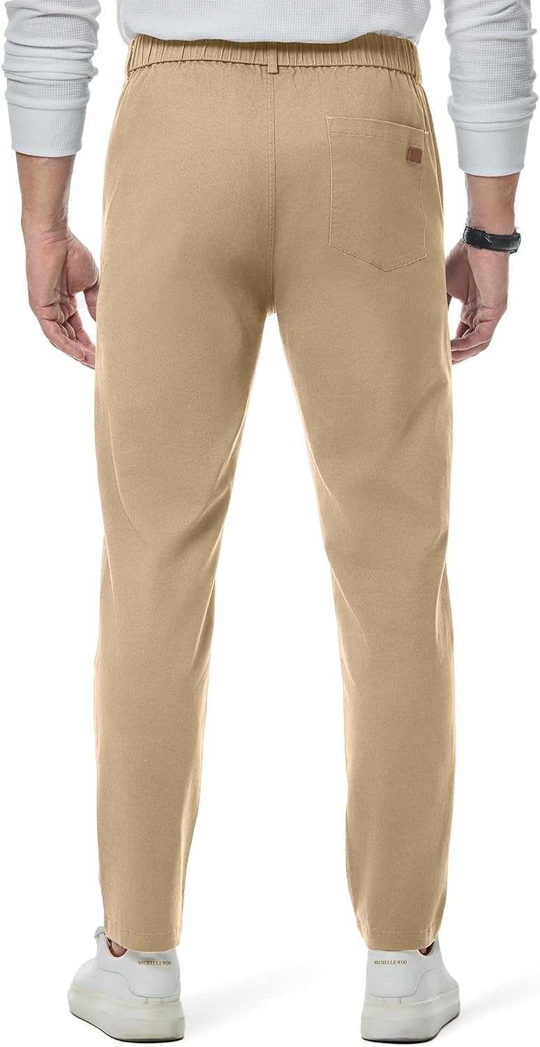 Detalle de JMIERR Baumwolle Chino Hose Herren Stretch Cargo – Schlankes Slim Fit Modell mit Elastischer Taille