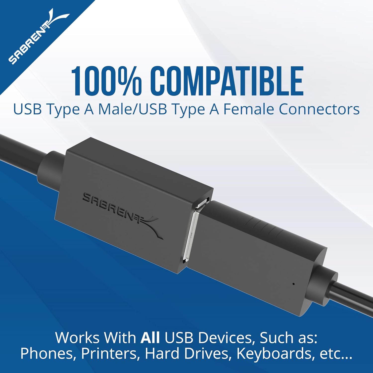 Detalle de SABRENT 3ft USB 3.0 Extension Cable A-to-A