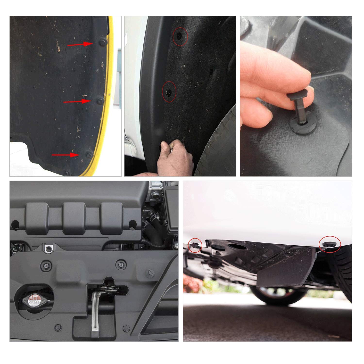Thumbnail 5 de GOOACC 480PCS Bumper Retainer Clips with Fastener Remover Kit for Door Trim, Shields, and More