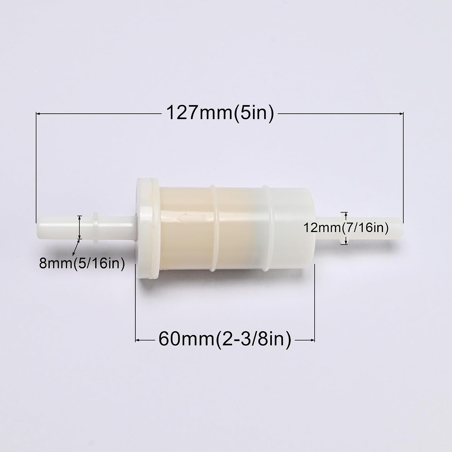 Detalle 2 de Strongthium 879885Q Fuel Filter for Mercury/Mariner Outboards (2-Pack) – 20 Micron Inline 5/16