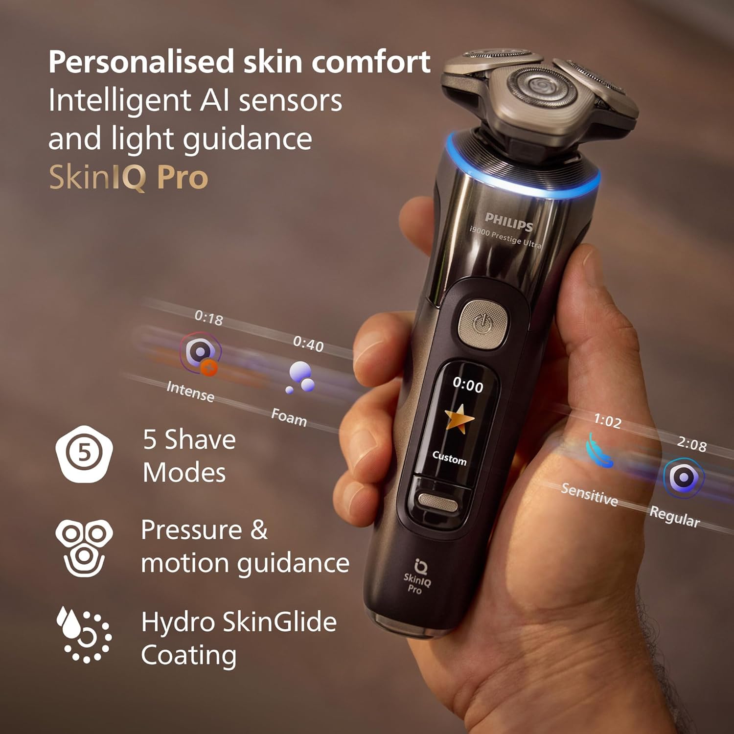 Thumbnail 5 de Philips Shaver i9000 Prestige Ultra 5 modes
