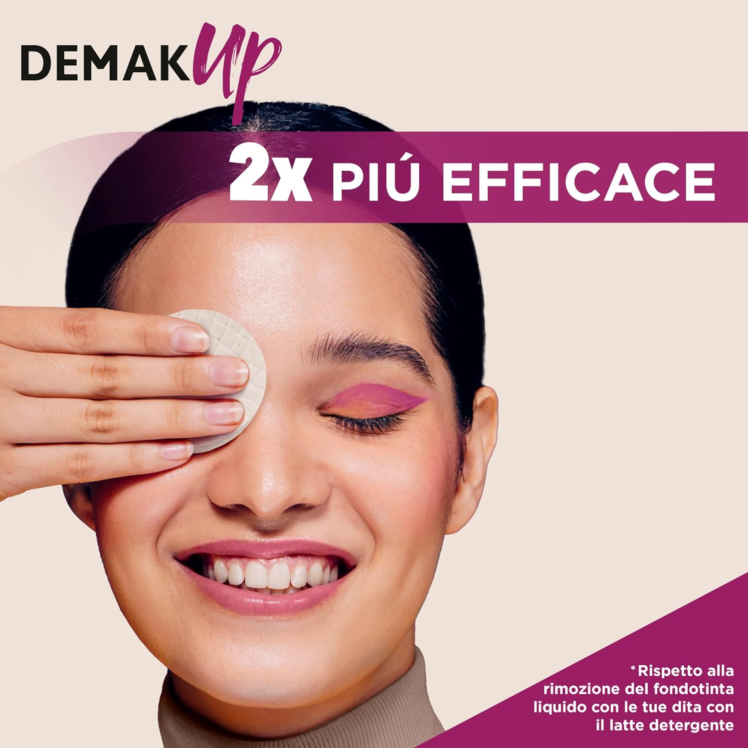 Detalle de Demak'up Expert dischetti struccanti in cotone Maxi – 4 confezioni da 70 pezzi (280 dischetti)