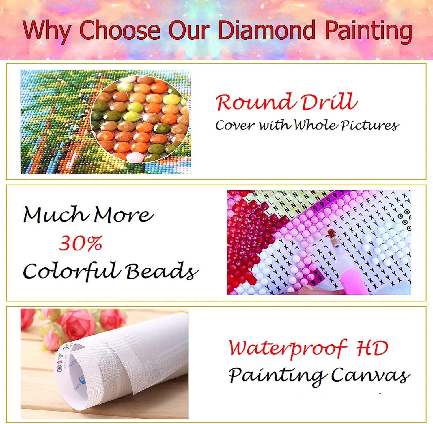 Thumbnail 6 de JATOK Diamond Painting Kit, 11.8 x 11.8 in
