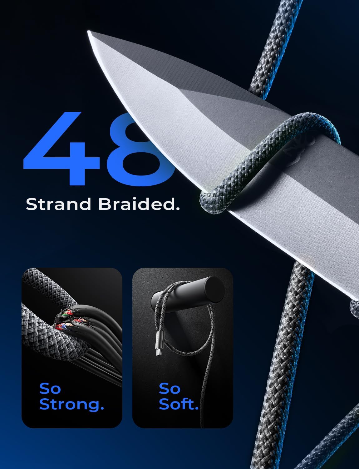 Detalle 2 de LISEN USB-C to USB-C cable 240W