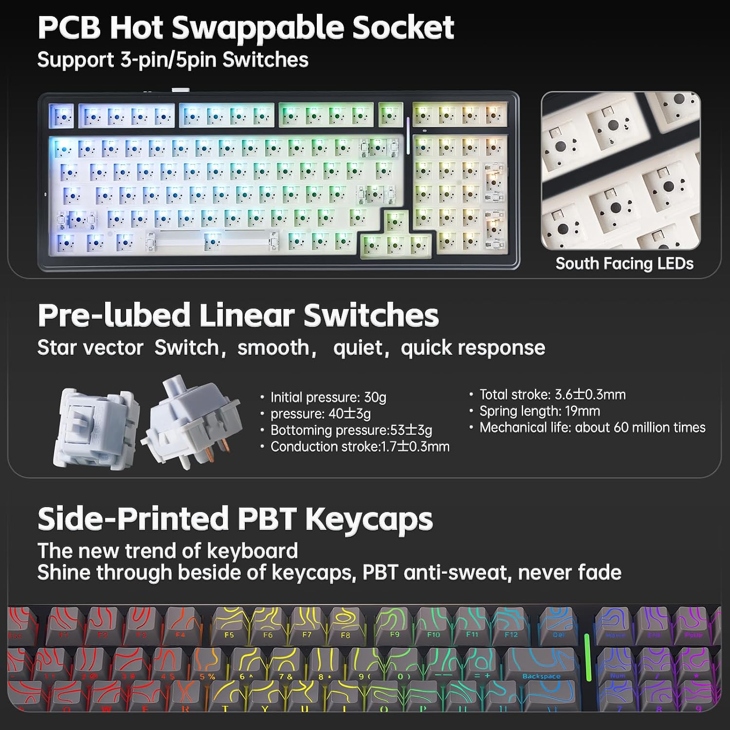 Thumbnail 6 de Aula F99 Wireless Mechanical Keyboard