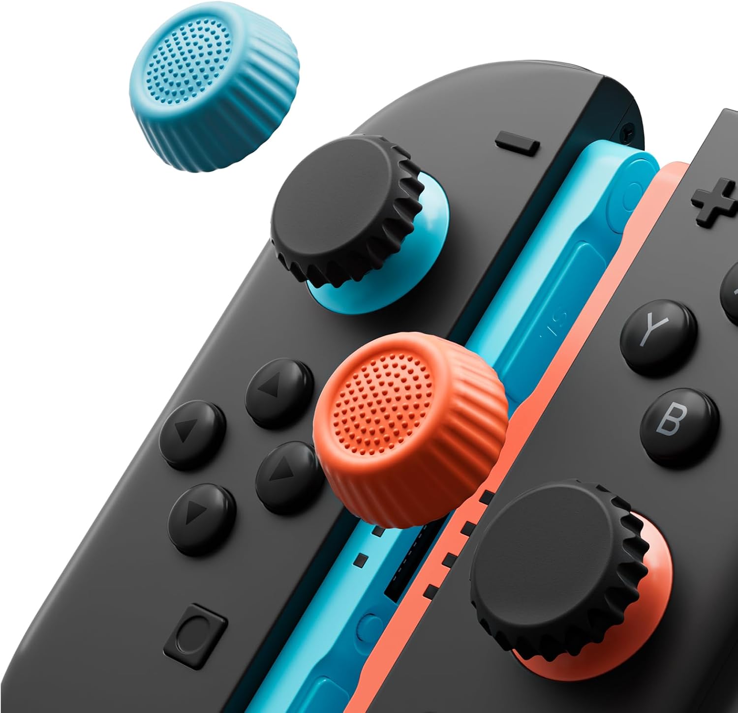 Detalle de Switch 2 Thumb Grip Set – Silikon-Joystick-Abdeckungen für Nintendo Switch 2 (2025) und Pro Controller
