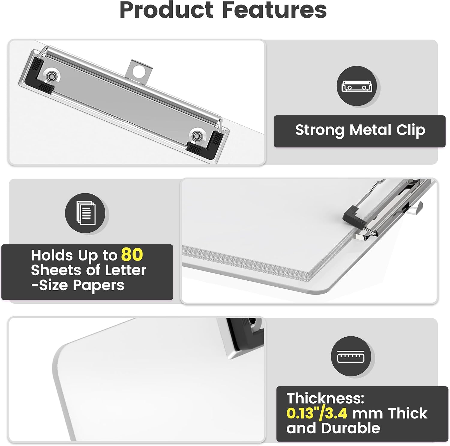 Detalle de Macroclo Plastic Clipboard, 17 x 11.5 in