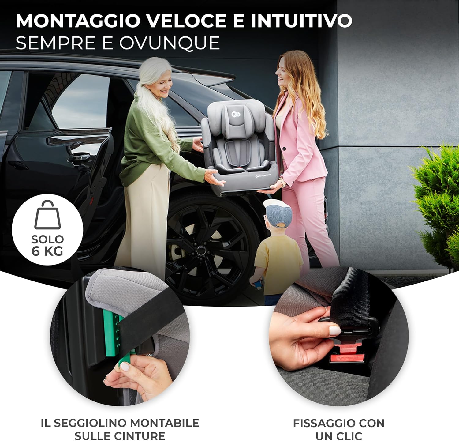 Thumbnail 3 de Kinderkraft COMFORT UP seggiolino 76-150 cm 👶