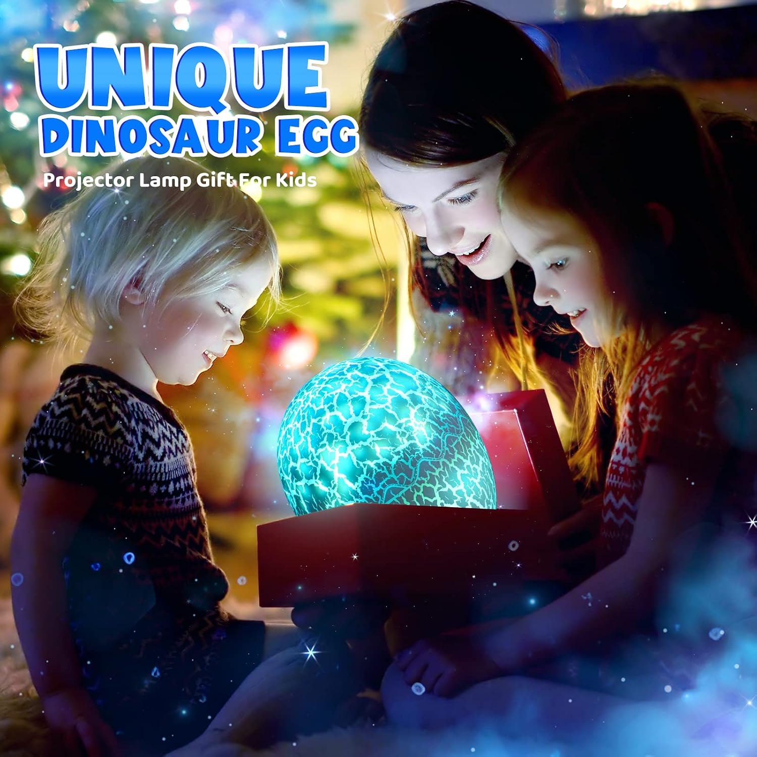 Detalle de Lampada Proiettore Dinosauri per Bambini – Luce Notturna 2 in 1 con Uovo di Dinosauro