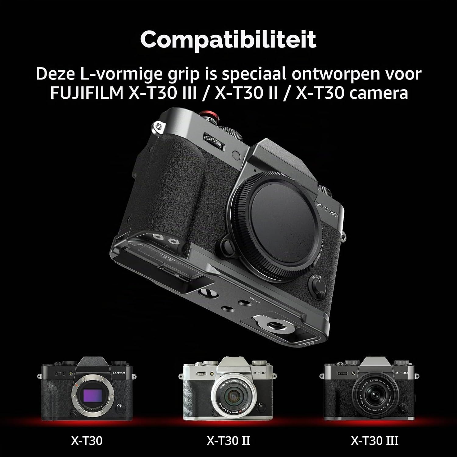 Thumbnail 1 de SMALLRIG 5665 L-vormige grip voor Fujifilm X-T30 met Arca-Swiss-plaat