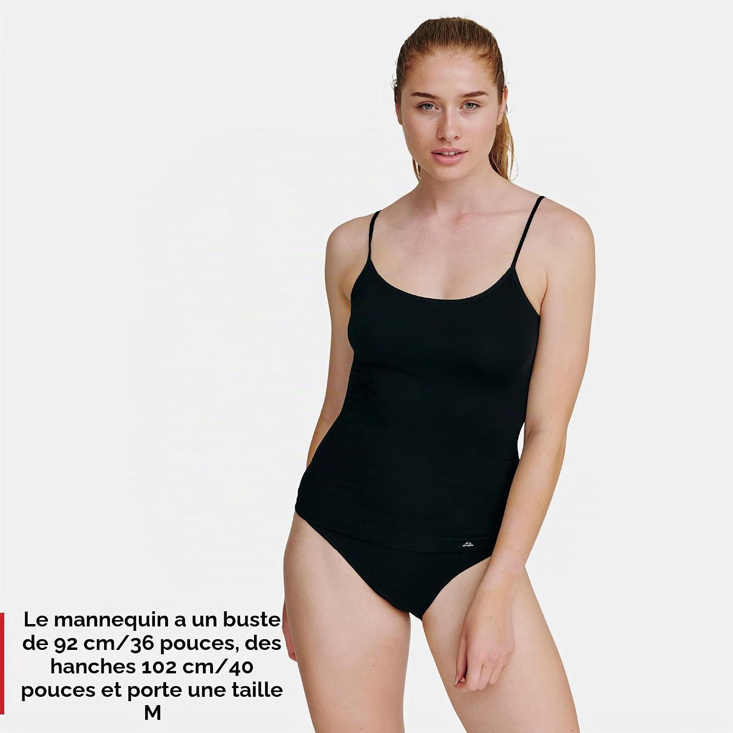 Detalle de DANISH ENDURANCE bamboevezel stretch-top voor dames, set van 2