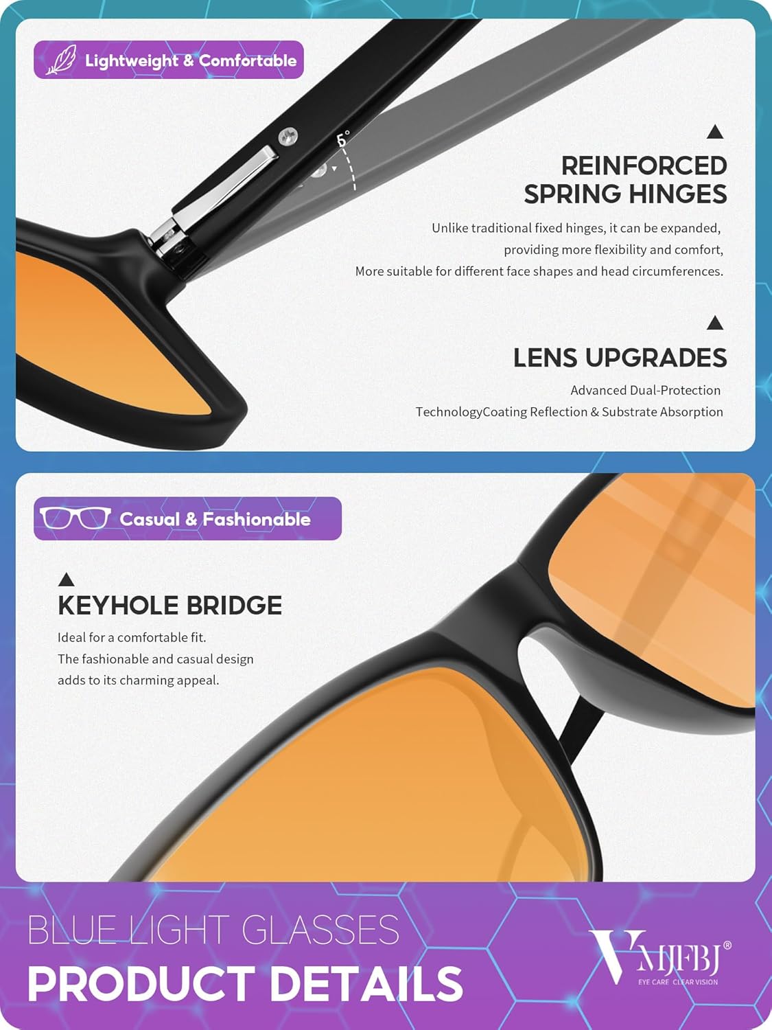 Thumbnail 6 de VMJFBJ Gafas luz azul para ordenador 25g