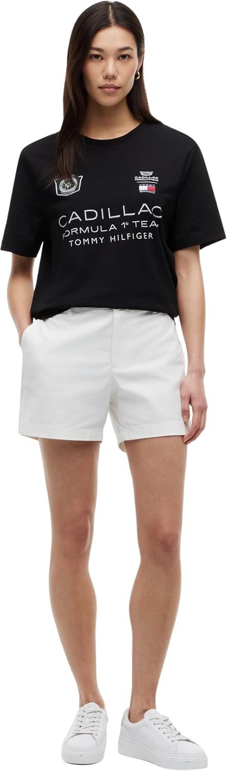 Detalle 2 de Tommy Hilfiger TH x Cadillac F1 Racing Graphic Cotton T-Shirt (Unisex)