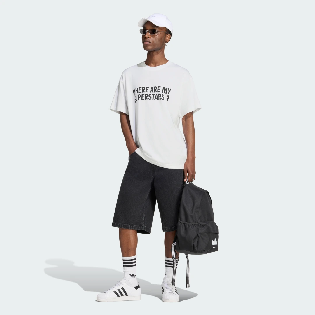 Thumbnail 2 de Camiseta Adidas Where Are My Superstars MENS - blanco