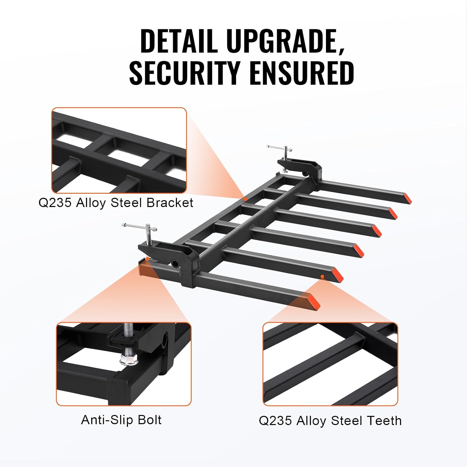 Detalle 2 de VEVOR Clamp-On Debris Forks for 60-Inch Buckets