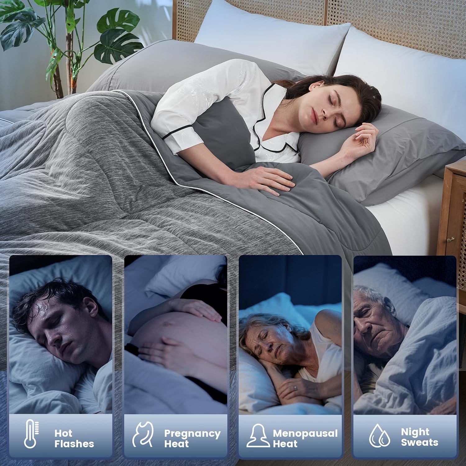 Detalle 1 de Amélie Home Cooling Comforter Queen