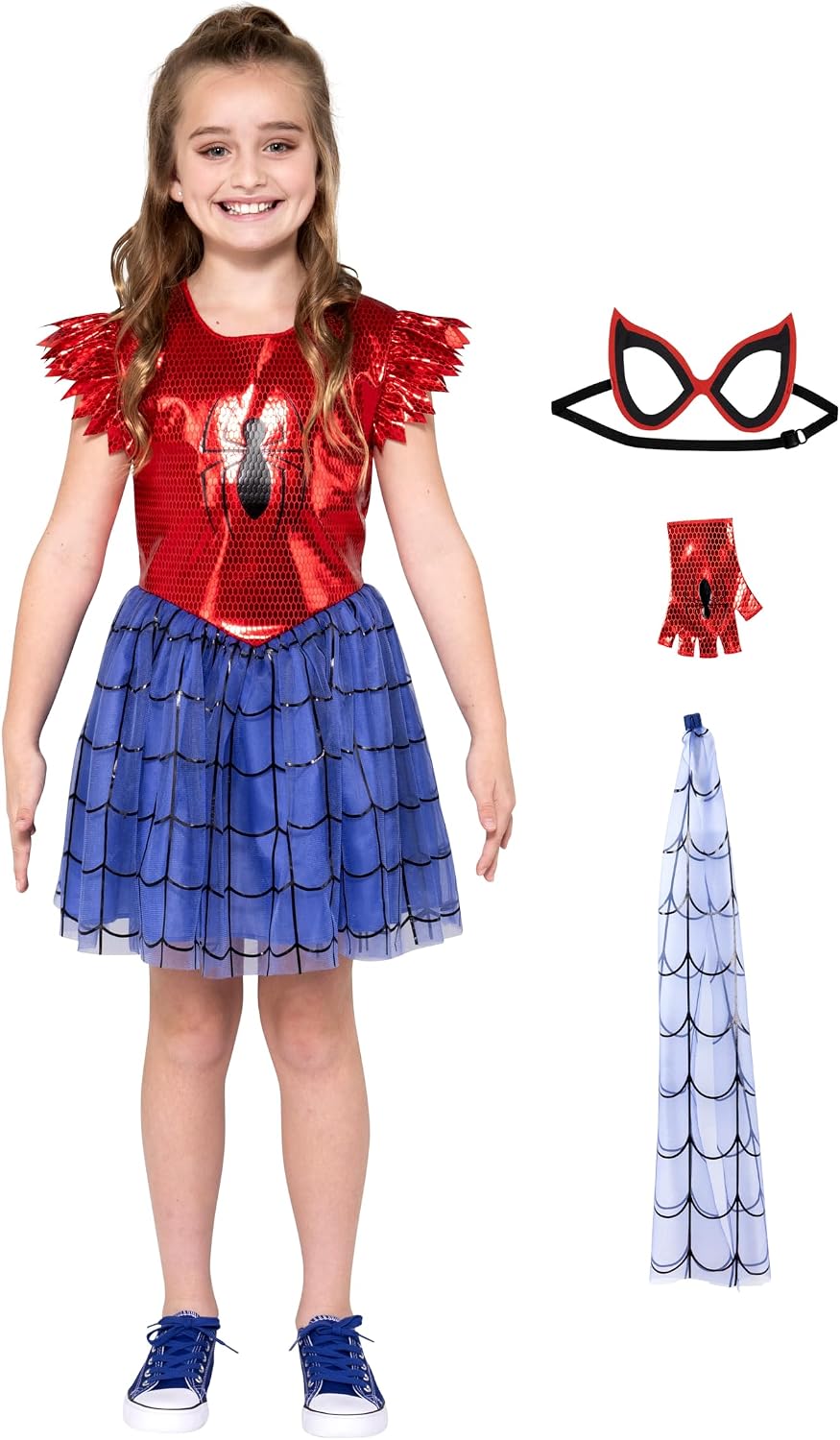 Detalle de MARVEL Spider-Man Youth Halloween Dress ðŸŽ