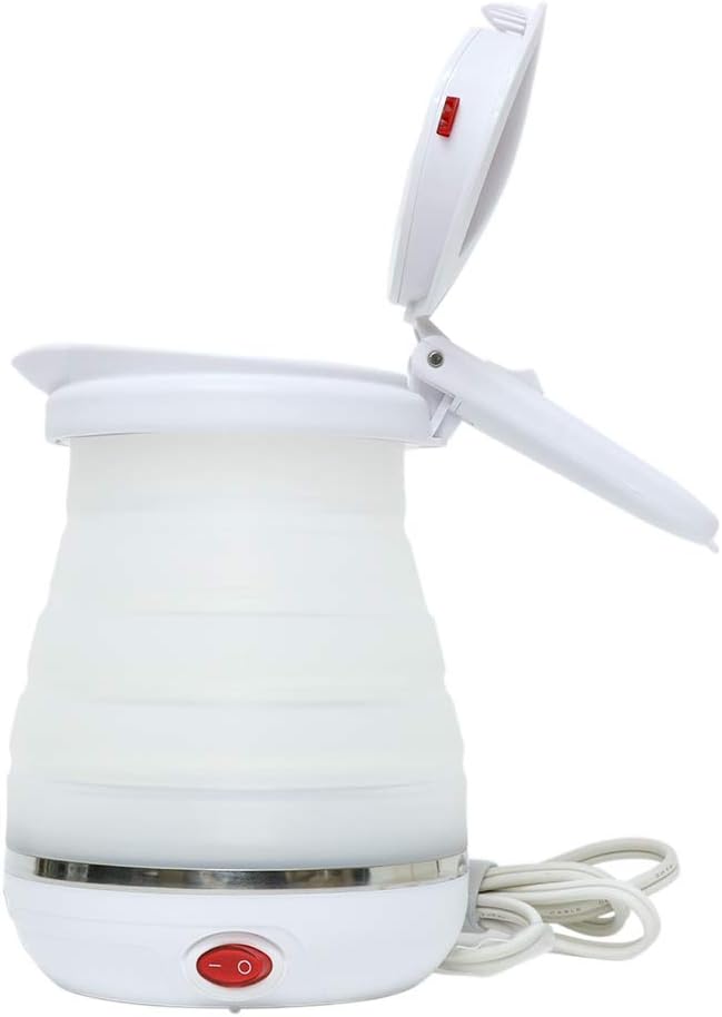 Detalle de ナカバヤシ MCO Z4236 折りたたみ電気ケトル 800ml・海外対応・保温機能