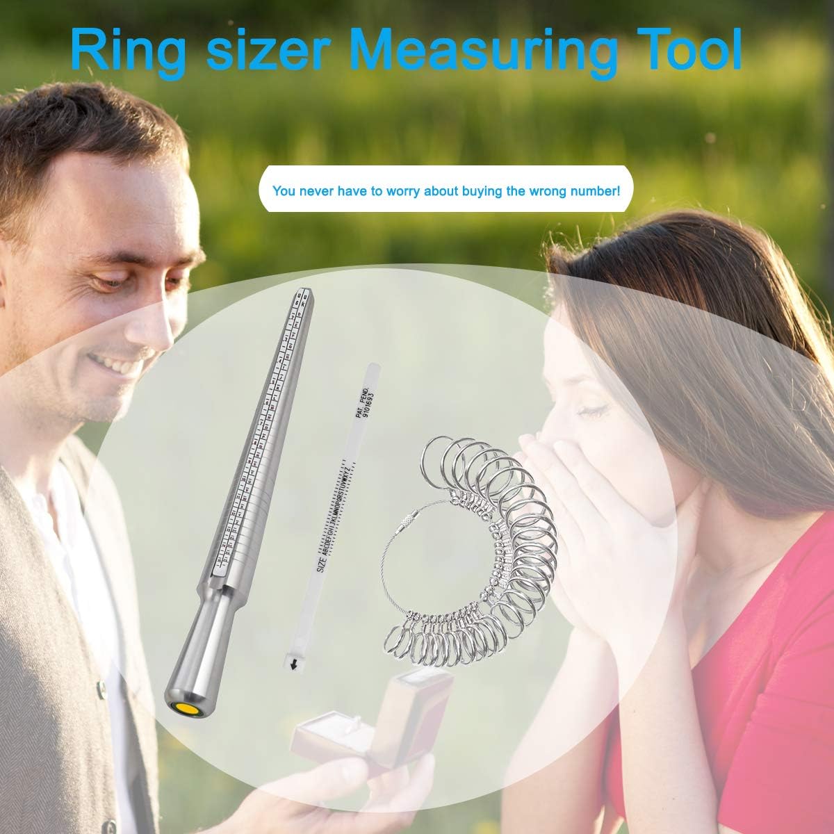 Thumbnail 6 de DoGeek Ring Sizer Measurement Scales Tools for Measuring Ring Diameters (UK sizes A–Z)