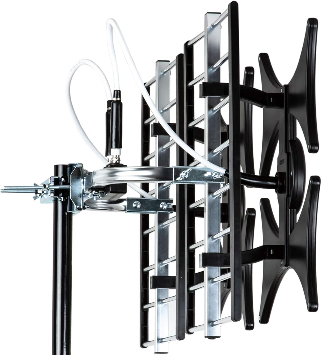 Detalle de Five Star Multi-Directional 4V HDTV Antenna — 200 Mile Range, 4K Ready, Supports 4 TVs