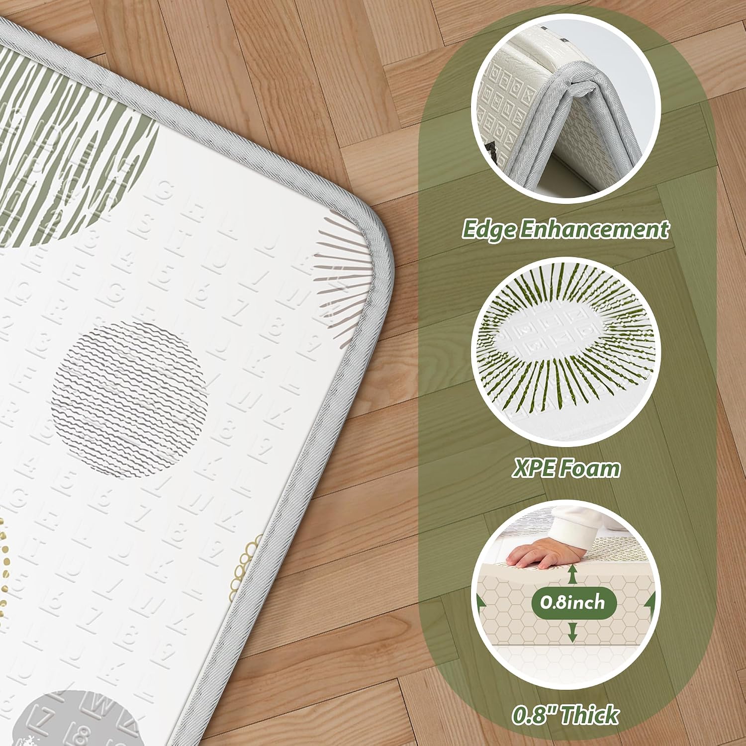 Detalle 2 de Baby Play Mat 79 x 71 Inches