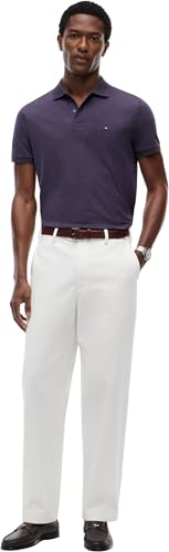 Thumbnail 3 de Tommy Hilfiger polo de algodón líquido REG Seasonal MW0MW39994 para hombre (morado) talla XL