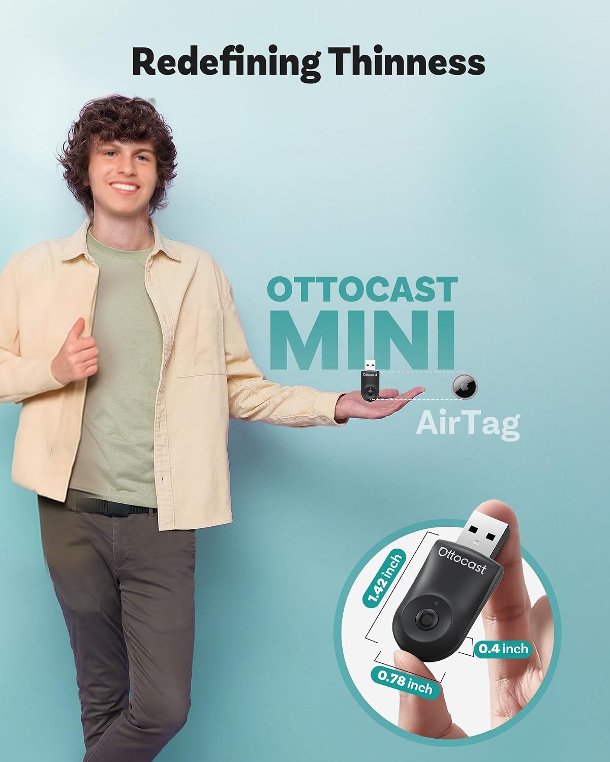 Thumbnail 4 de OTTOCAST Mini 2025 Wireless CarPlay adapter