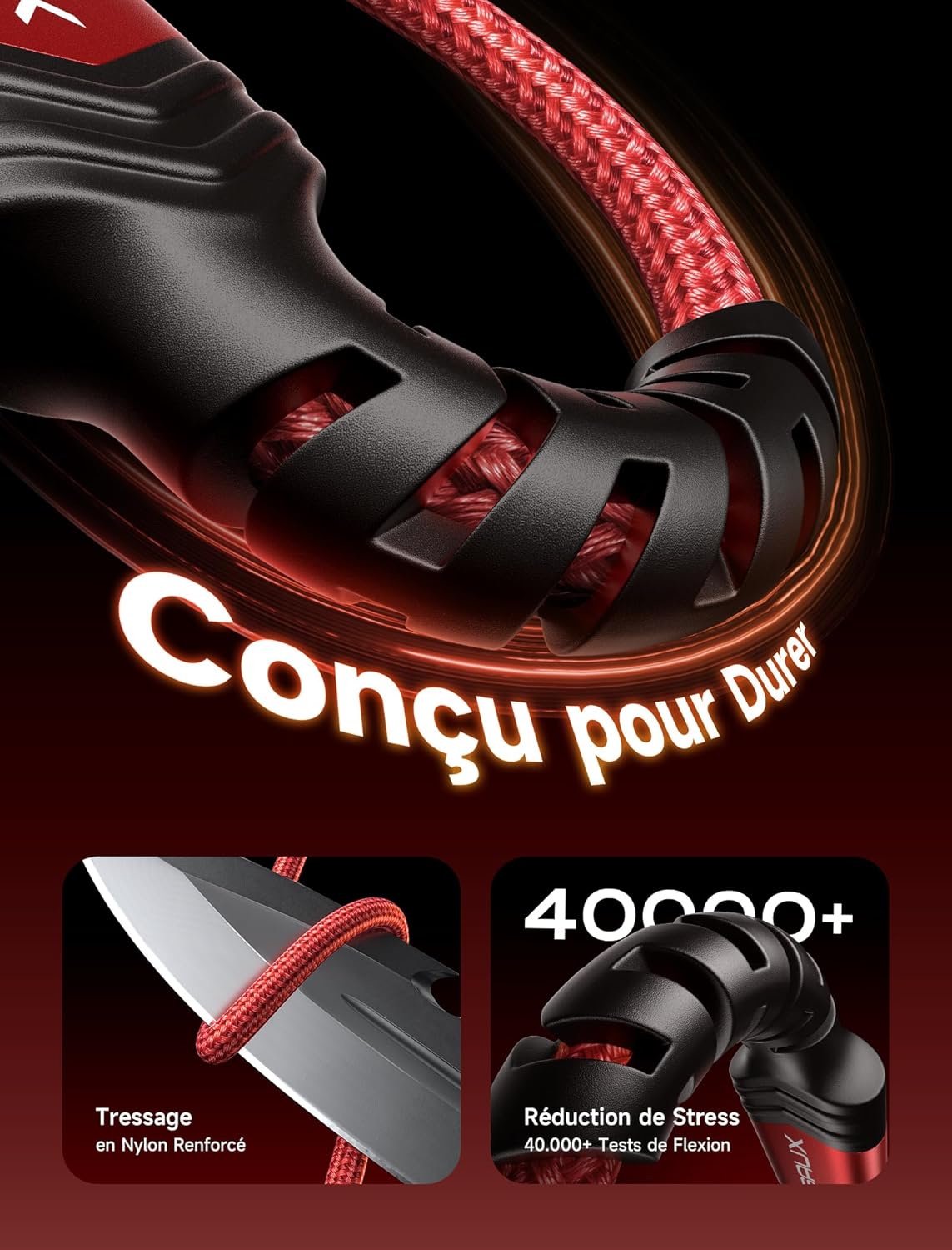 Thumbnail 4 de JSAUX Câble USB C 2M 3,1A 🔌