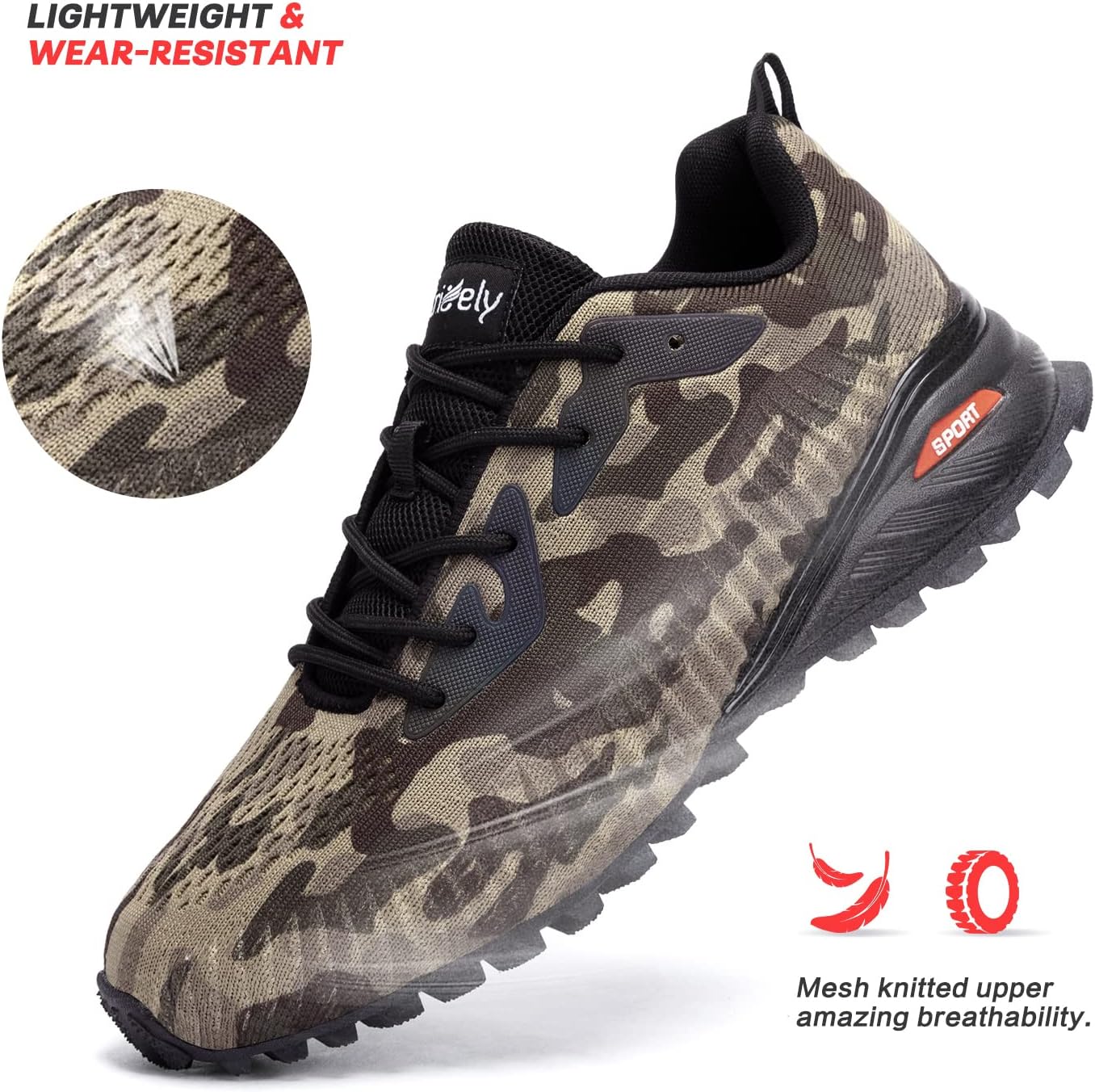 Thumbnail 4 de Kricely Men's Trail Running Shoes: Breathable, Durable Outdoor Sneakers for Multi-Sport Use