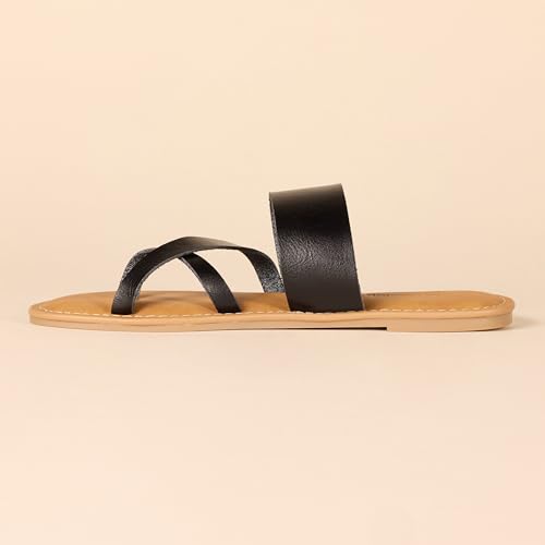 Thumbnail 2 de Amazon Essentials Sandalo Infradito Monofascia Donna, Nero, 37.5 EU