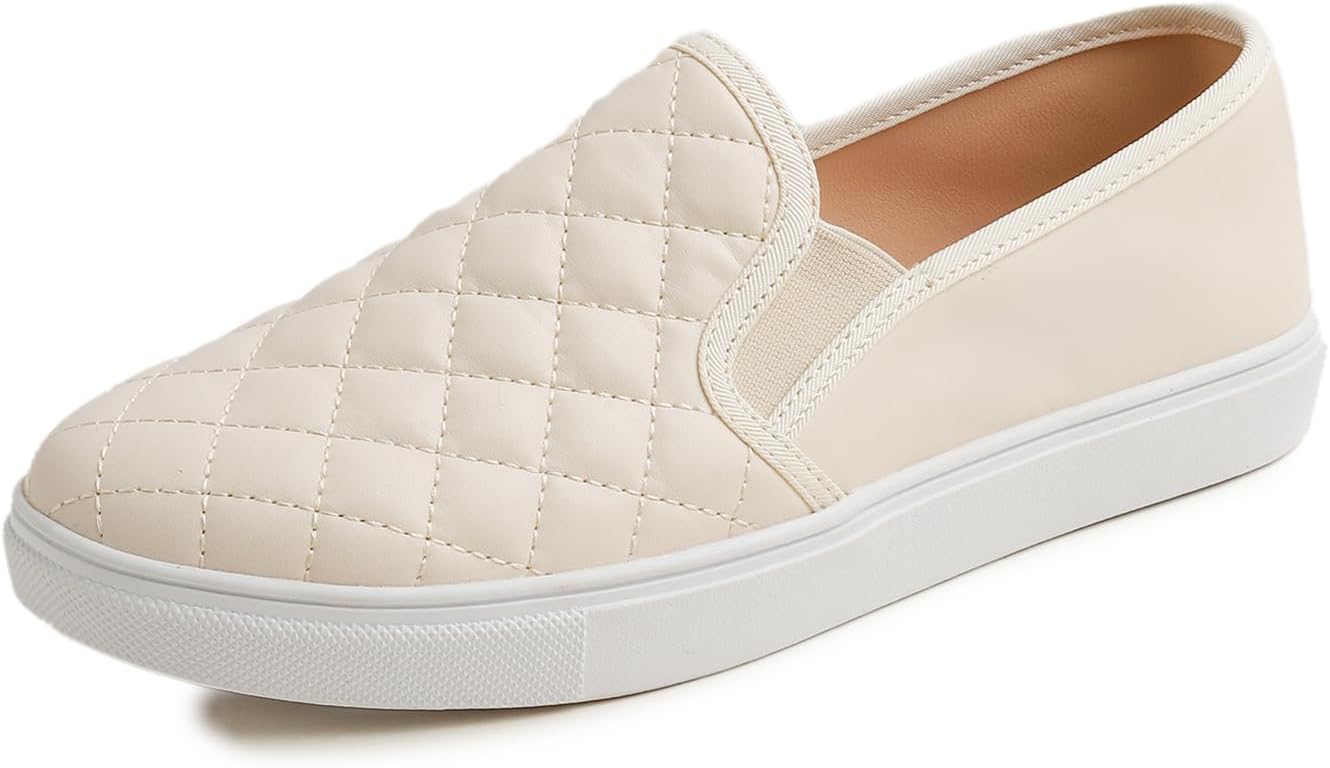 Detalle de Feversole Women's Fashion Slip-On Trainer: Casual Flat Loafers for Everyday Comfort