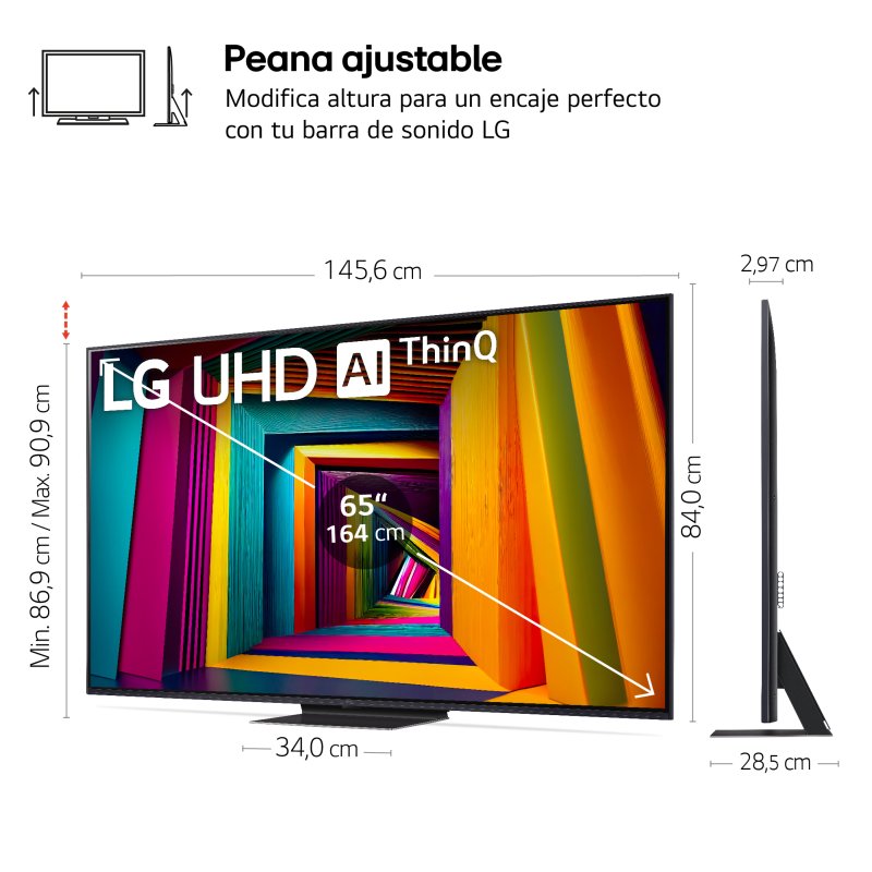 Thumbnail 3 de LG 65UT91006LA 65" LED 4K Ultra HD HDR10 Pro WebOS