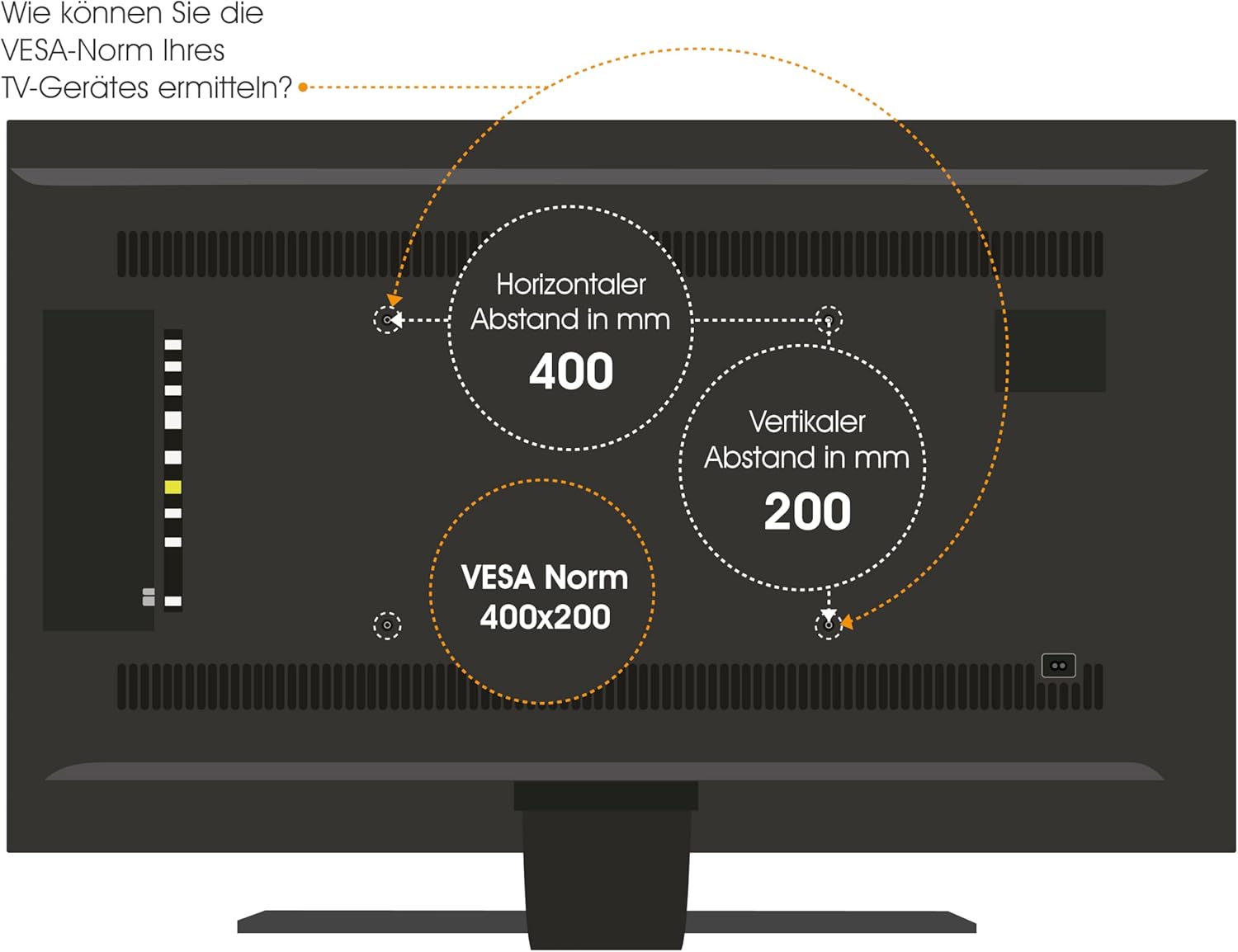 Detalle 2 de mywall TV-Ständer HT34L – mobiler TV-Ständer für 17–35 Zoll, höhenverstellbar, mit Federsystem und 2–10 kg Traglast