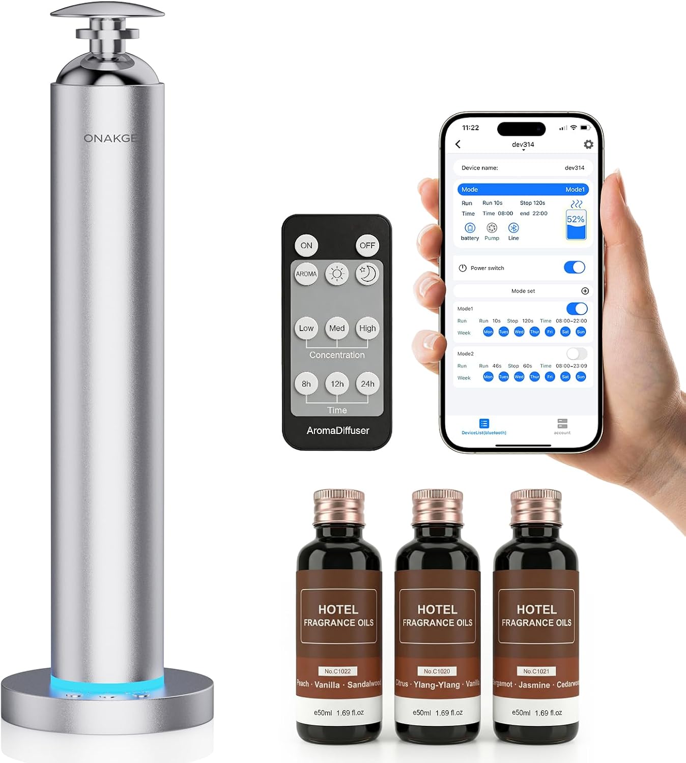 Detalle de Waterless Aroma Diffuser, 8000mAh Battery