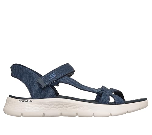 Detalle de Skechers GO WALK FLEX SANDAL ILLUMINATE para Mujer – Sandalia Navy