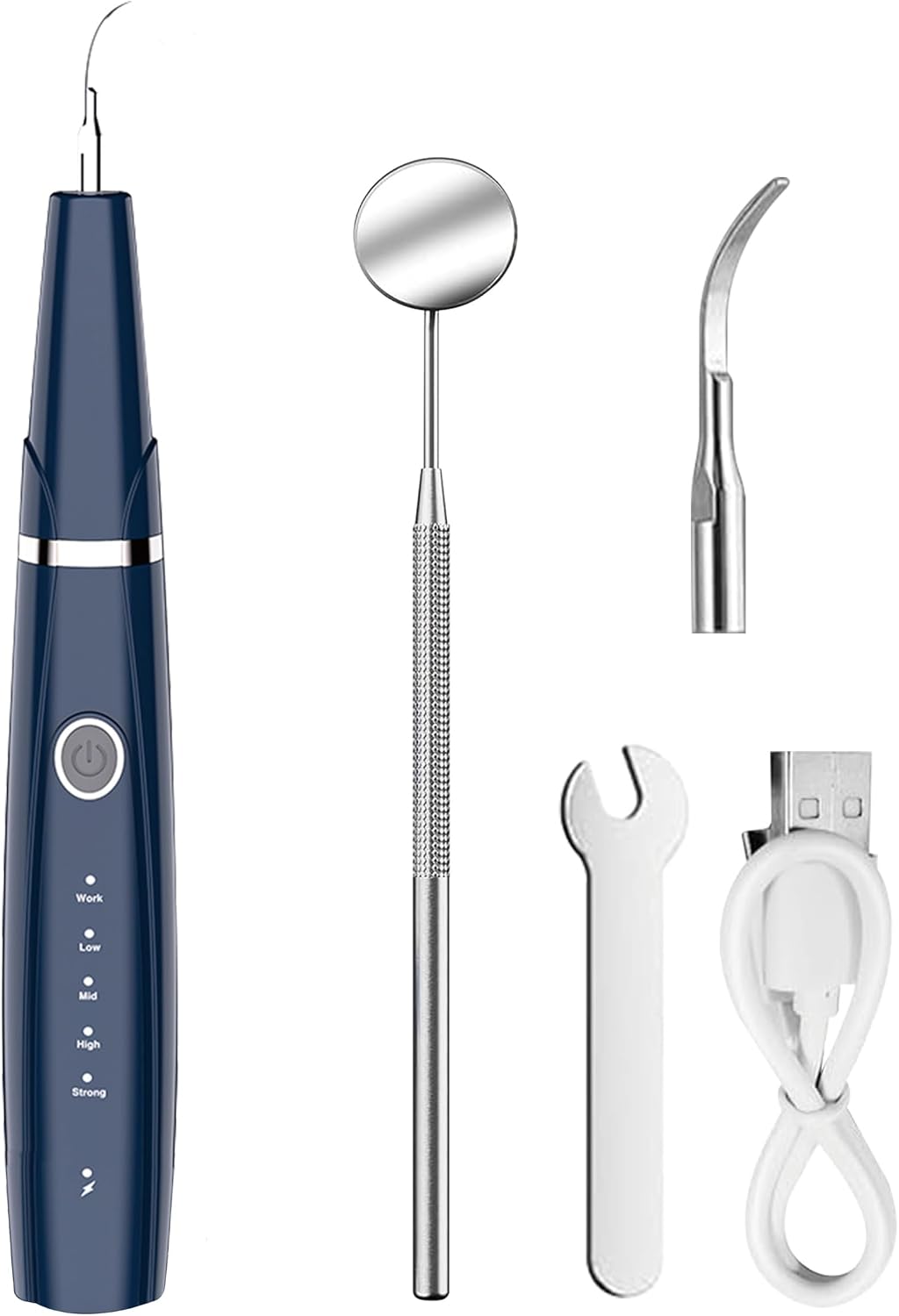 Detalle de HOKIN Plaque Remover Dental Care Kit – Stainless Steel 5-Piece Dental Tools