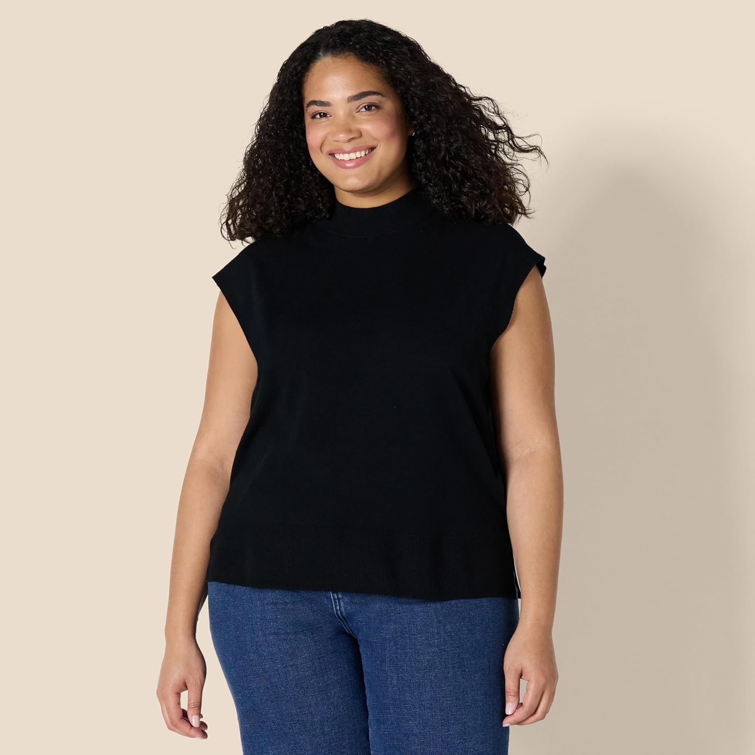 Thumbnail 4 de Amazon Essentials Damen Pullover Regular-Fit mit Flügelärmeln und Stehkragen