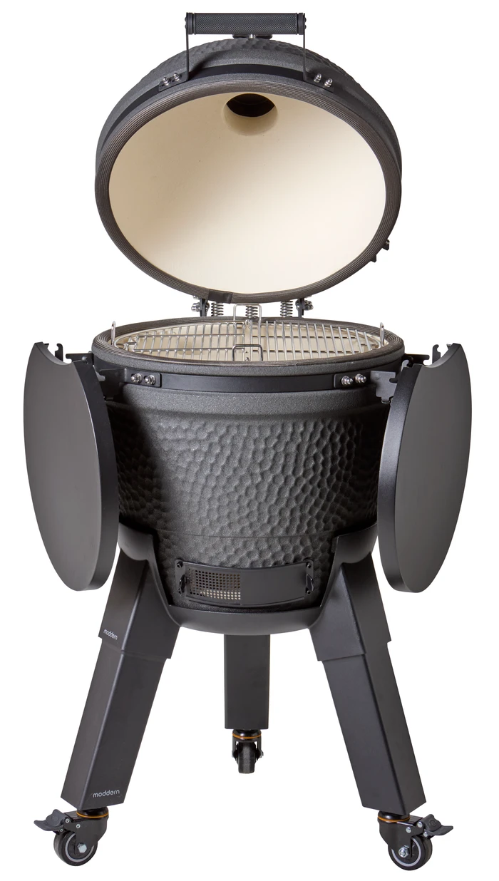 Detalle de Moddern Charcoal Grey Complete – Keramik Kamado-Grill für vielseitiges Grillen
