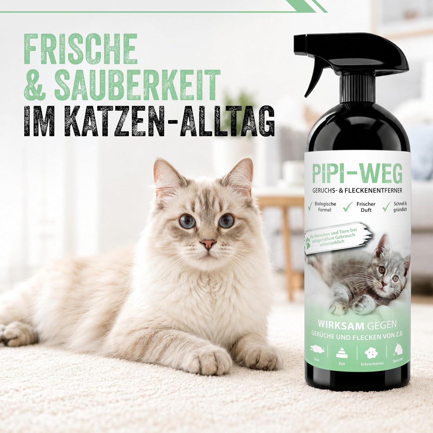 Thumbnail 6 de Pipi-Weg Enzymreiniger Katzenurin 750 ml