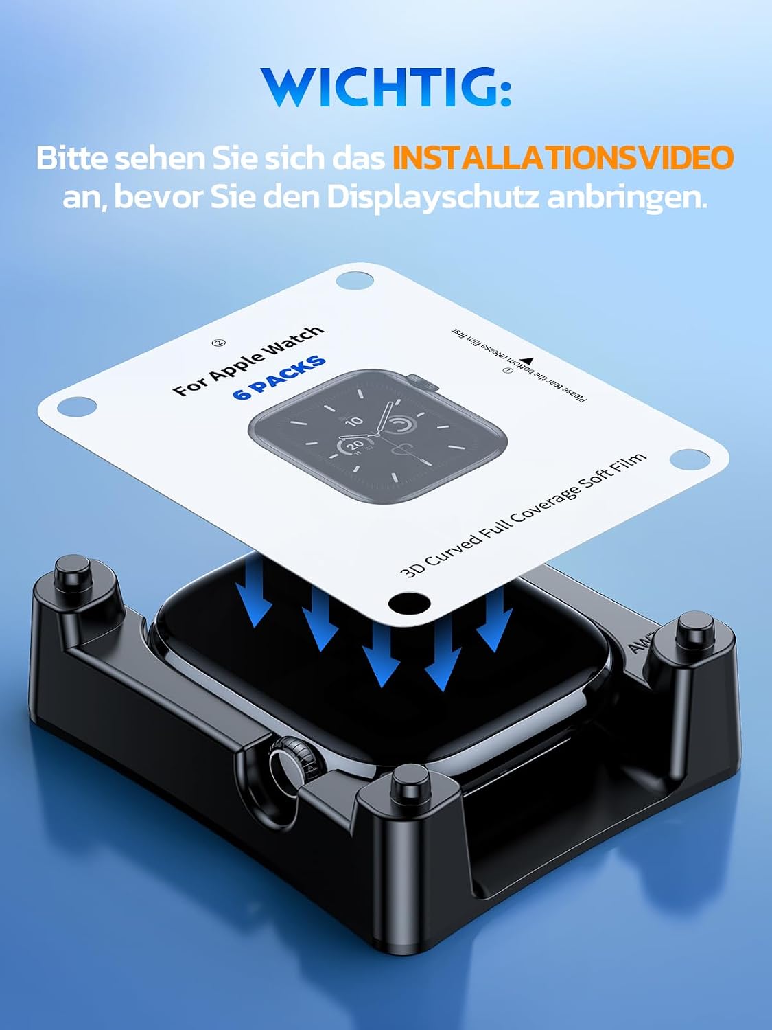 Detalle de Misxi TPU Schutzfolie 6er-Pack für Apple Watch Series 11/10 (46 mm)