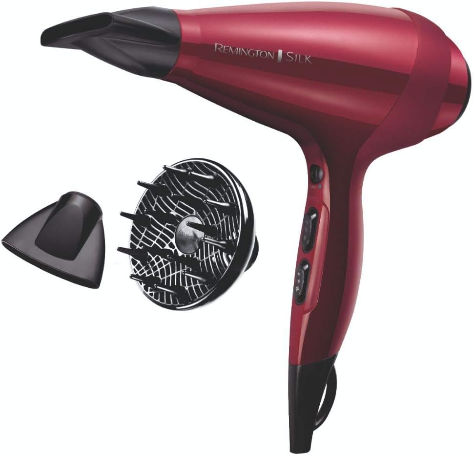 Detalle 2 de Remington Haartrockner Profi Ionen Silk AC9096 (2400 W, AC-Motor, Turbofunktion, 3 Stylingaufsätze)