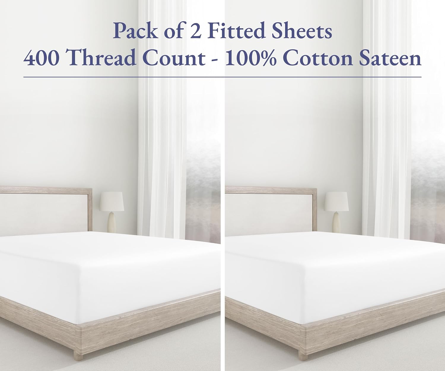 Detalle 2 de California Design Den Fitted Sheets 400 TC