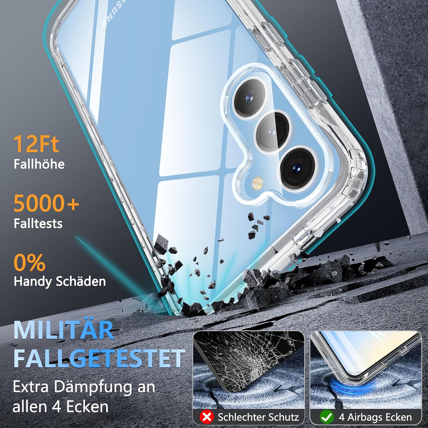 Detalle 2 de Fin2feel Coque Samsung S25 FE 360° Clair