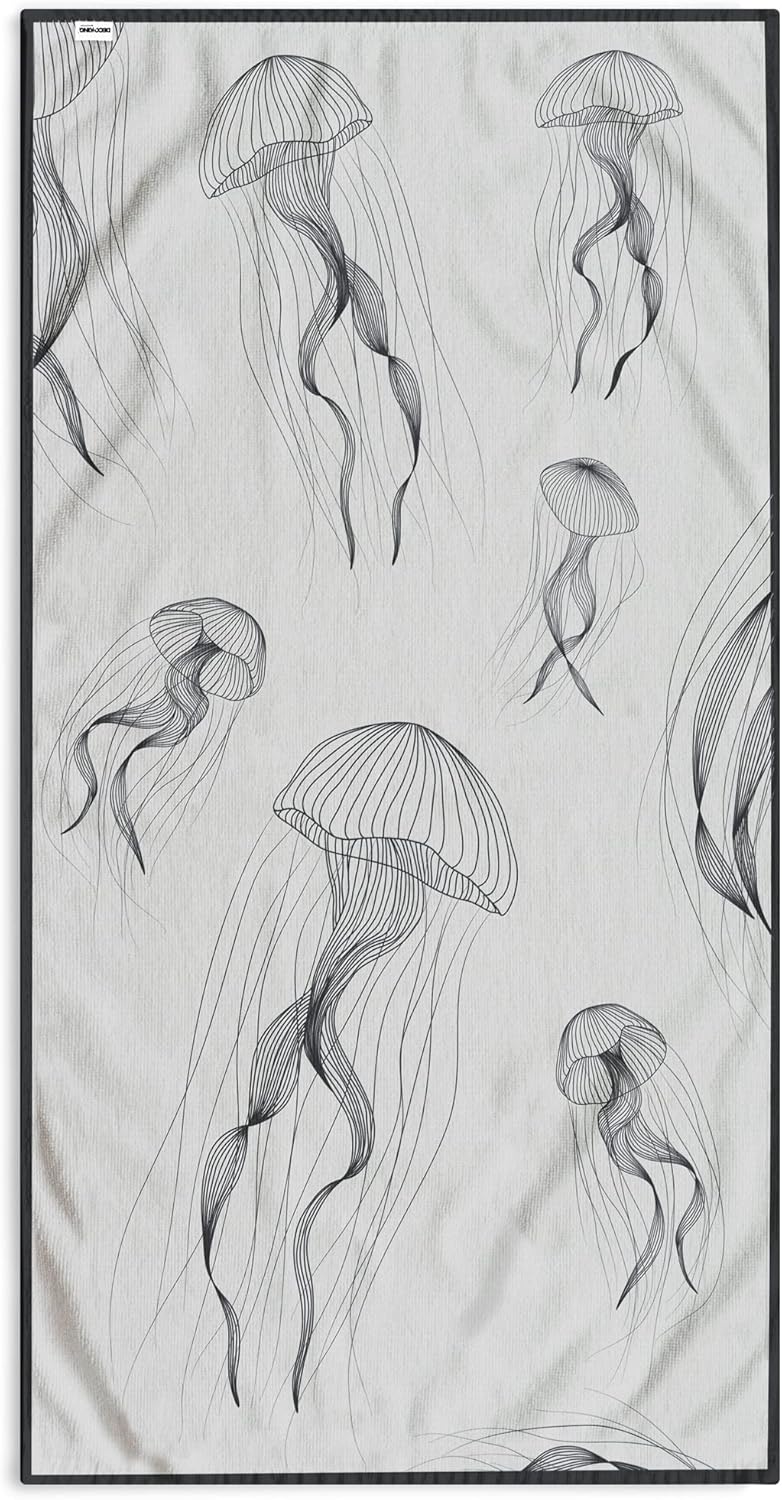 Thumbnail 1 de DecoKing Telo mare grande 90x180 cm in cotone spugna velour, blu Medusa