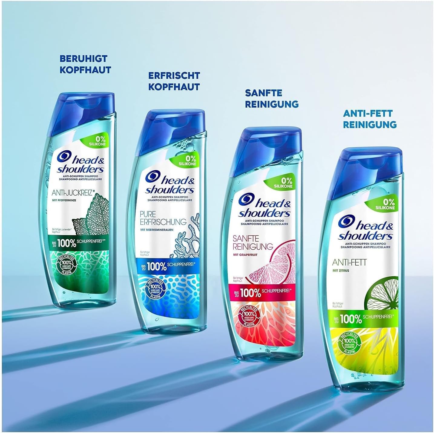 Detalle 2 de Head & Shoulders grapefruit anti-roosshampoo, siliconenvrij, 250 ml