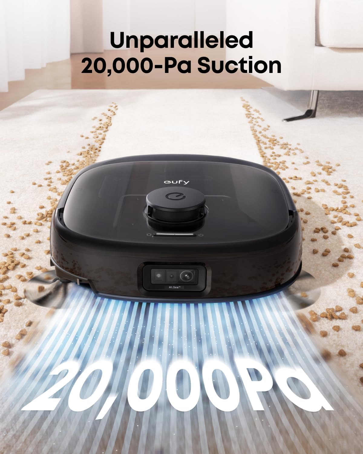 Thumbnail 3 de eufy E28 Omni Robot Vacuum Cleaner with Mop (Renewed) — All-in-One Deep Cleaner for Carpets and Hard Floors