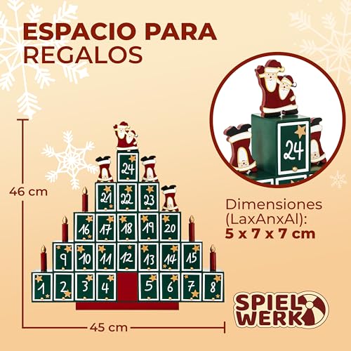 Thumbnail 5 de Spielwerk Calendrier de l'Avent bois 24 tiroirs ⏳