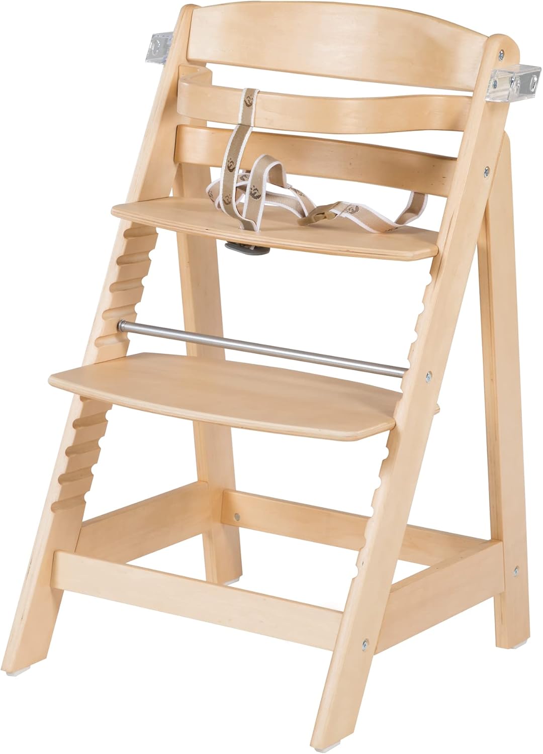 Detalle 2 de Roba Chaise Haute Évolutive en Bois Sit Up Fun + Plateau Détachable – Hauteur Réglable, Naturel